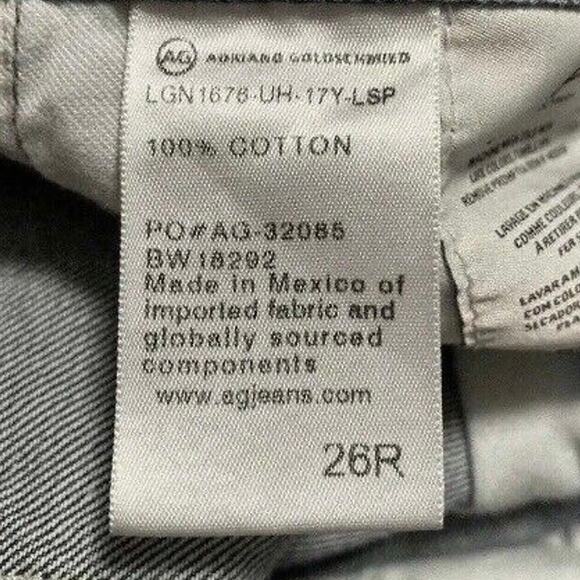 AG Phoebe Jeans 26 x26L High Waist Tapered 17 Years Lapse - LGN1676 17Y-LSP - Picture 9 of 9